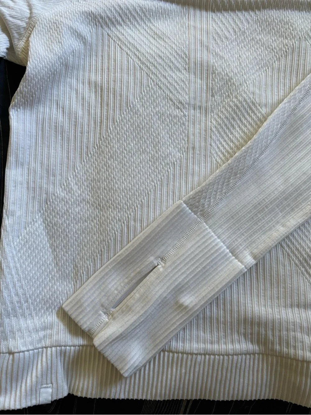 lululemon athletica Long Sleeve Crewneck Top in White